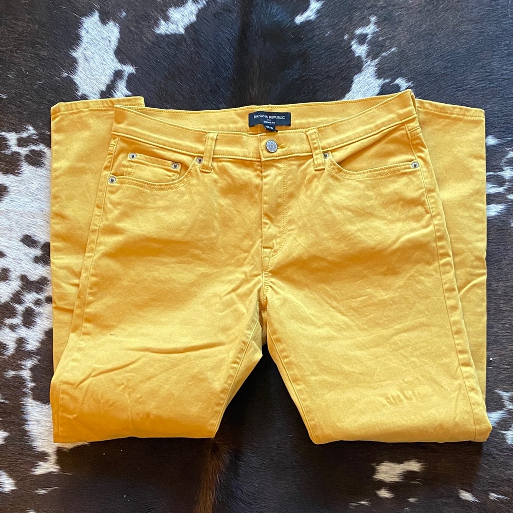 Banana Republic Mustard Yellow Pants